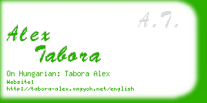 alex tabora business card